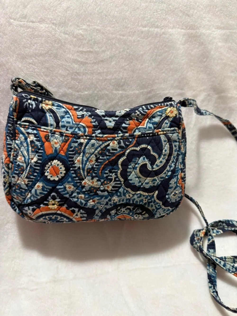 Vera Bradley Marrakesh Mini Crossbody Bag Blue Orange